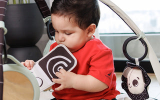 ¿Sabías que los primeros meses los bebés ven en blanco y negro? 🖤🤍
