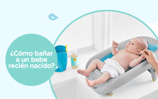 ¿Cómo bañar a un  bebé recién nacido?