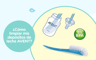 ¿Cómo limpiar mis depósitos de leche AVENT?