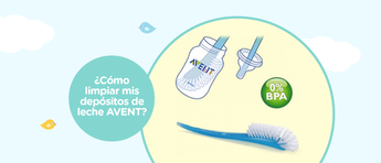 ¿Cómo limpiar mis depósitos de leche AVENT?