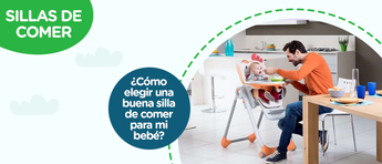 ¿Cómo elegir una buena silla de comer para mi bebé