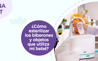 ¿Cómo esterilizar los biberones y objetos que utiliza mi bebé?