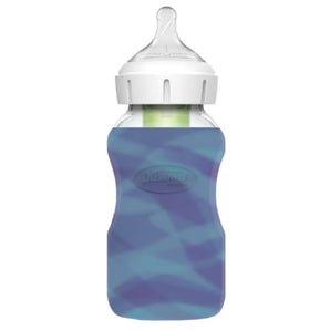 Funda de Biberón de Vidrio 9Oz Boca Ancha - Azul Oscuro