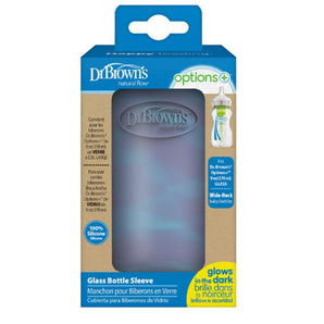 Funda de Biberón de Vidrio 9Oz Boca Ancha - Azul Oscuro