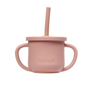 Vaso Snack 2 en 1 de Silicona 225Ml Flores