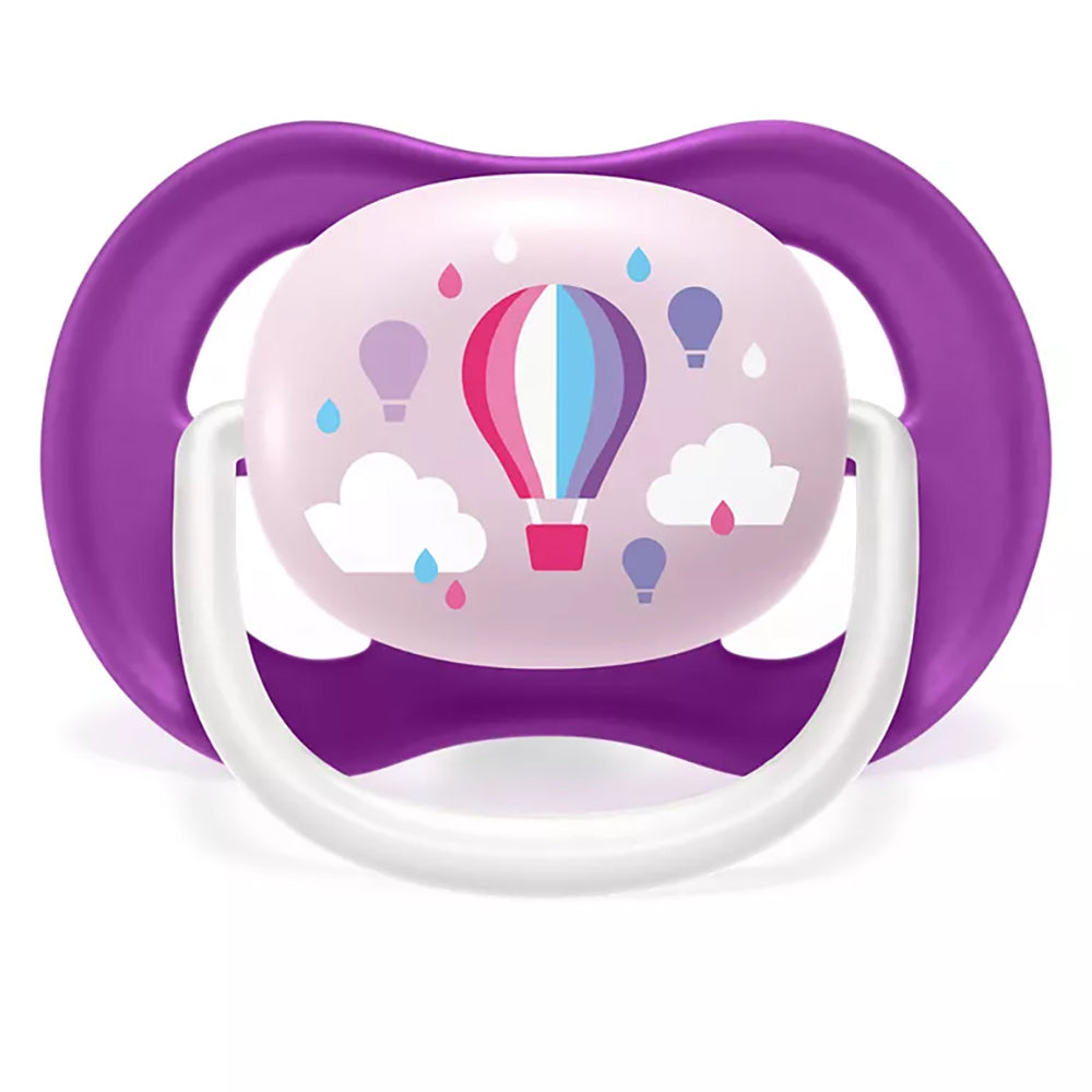 Chupon Ultra Air 1Pc 6-18M Globo Morado