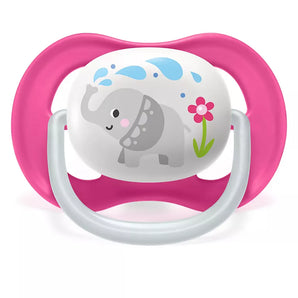 Chupón Ultra Air 1Pc 6-18M Elefante Rosado