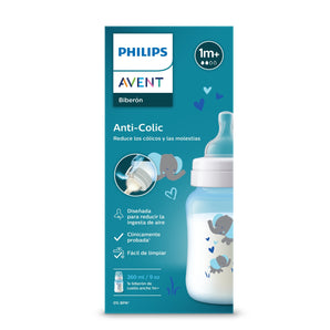 Biberón Anticolic 9oz Elefante