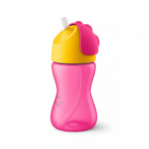 Vaso Con Sorbete 10Oz Single Girl Rosado