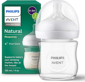 Biberón Natural de Vidrio Response 3.0 4Oz/120ml Flow 2 - 0M