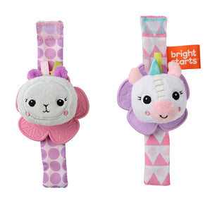 Muñequeras Sonaja Unicornio Y Llama