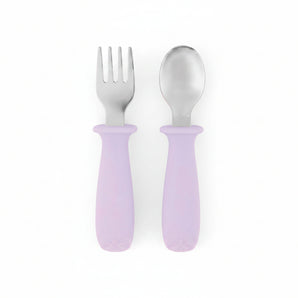 Set Cuchara Tenedor Morado