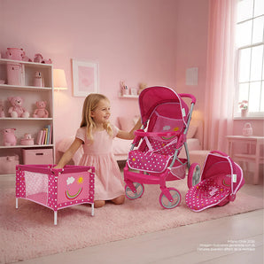 Set Coche de Muñeca 3 en 1 Infanti
