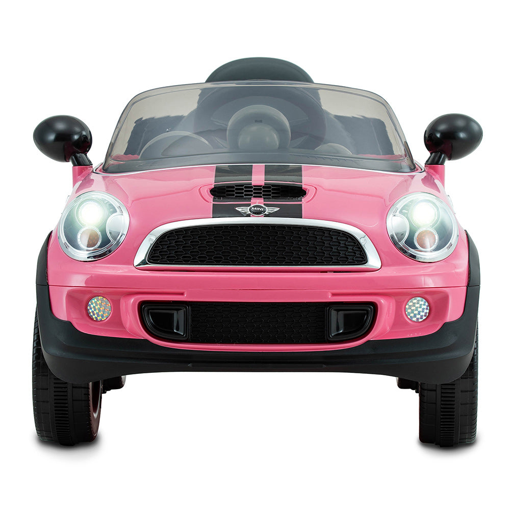 Juguete Carrito Electrico Mini Cooper Rosa Electrico Mini Push Car
