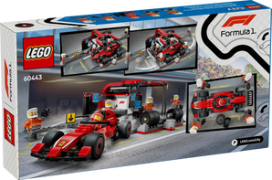 Lego F1 City: Parada Boxes y Mecánicos Ferrari F1 (60443)
