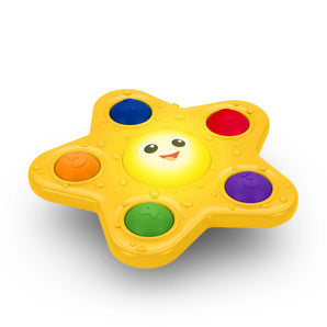 Juguete para Silla de Comer Estrella Giratoria Pop & Glow