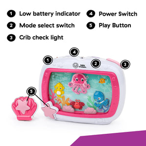 Proyector Musical para Cuna Sea Dreams Pink