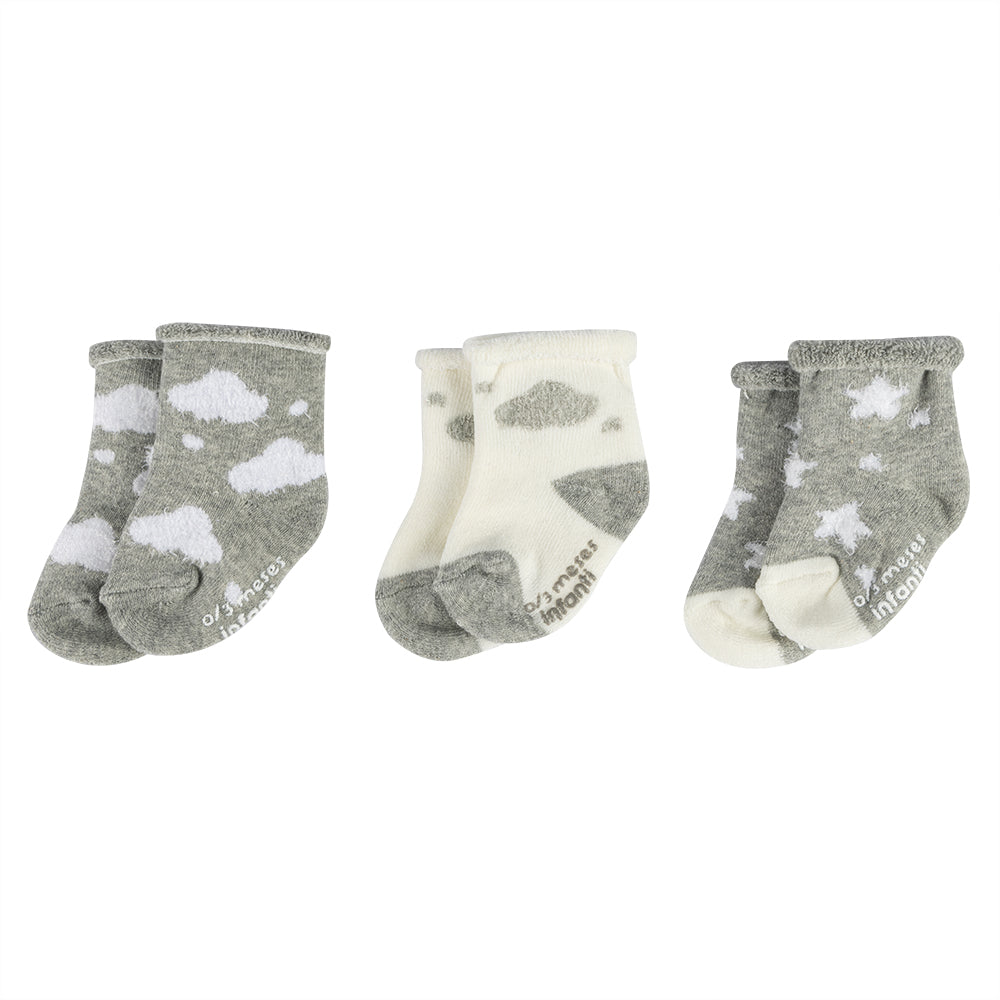 Tripack Calcetines Unisex Baby Sky