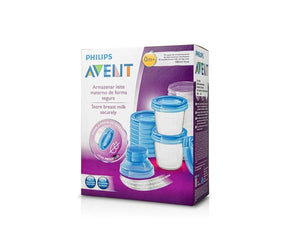 Recipiente Leche 180Ml X 10 Pcs+2 Adaptadores