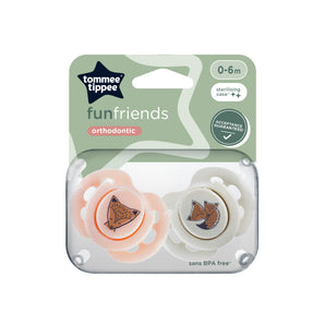 Chupones Fun Style 0-6M Niña - 2 Und