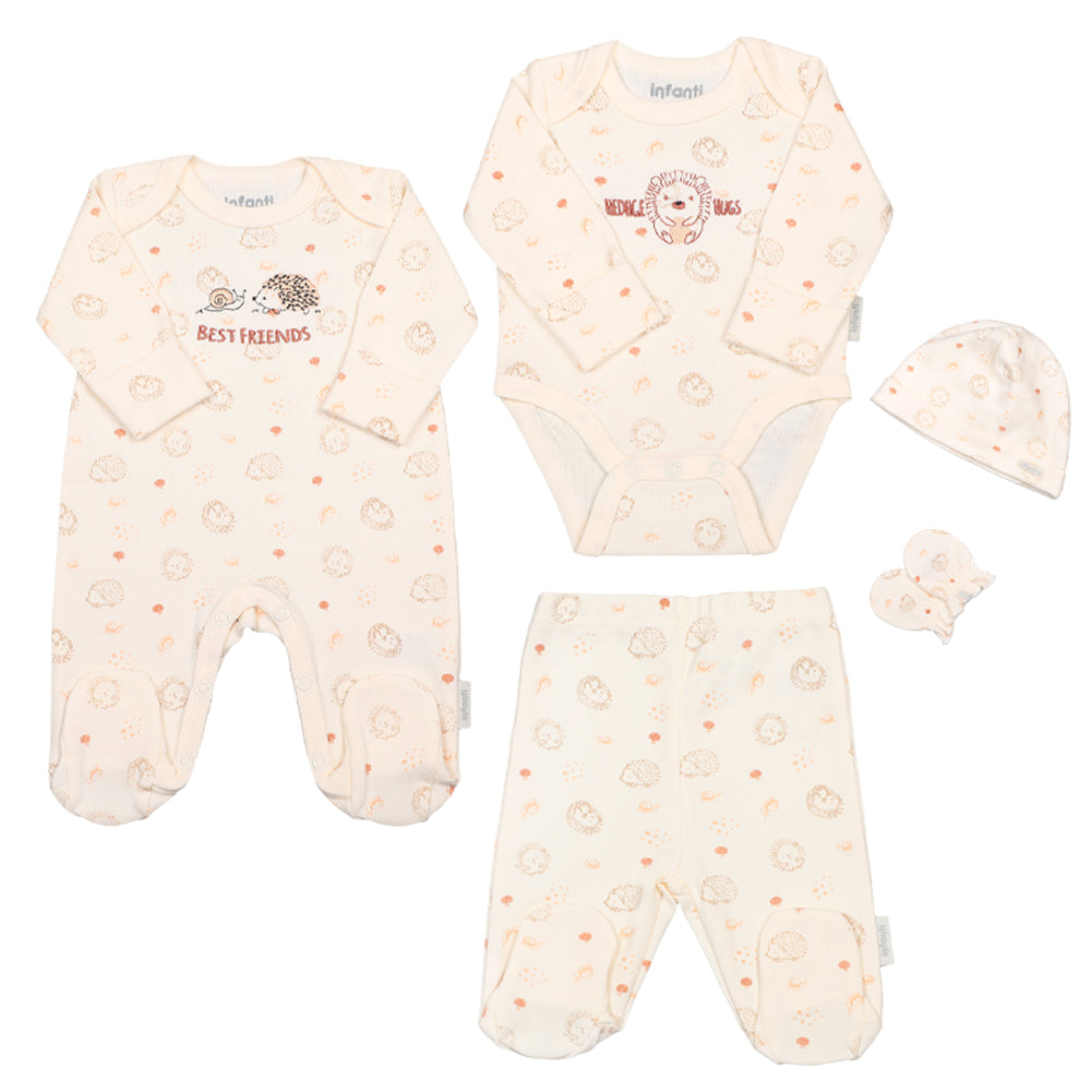 Conjunto Ajuar Bebe 6 Piezas Unisex Algodón