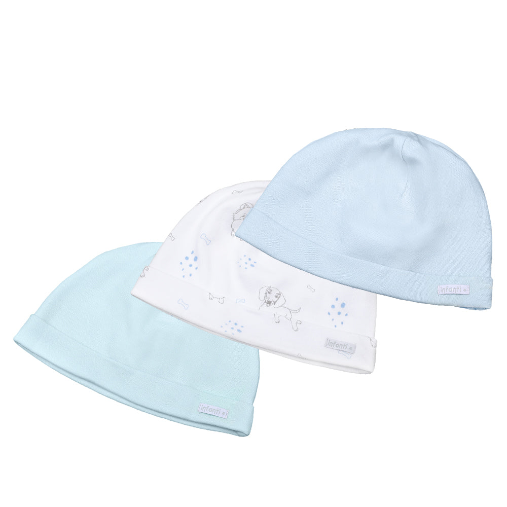 Tripack Gorro Pets Niño Algodón