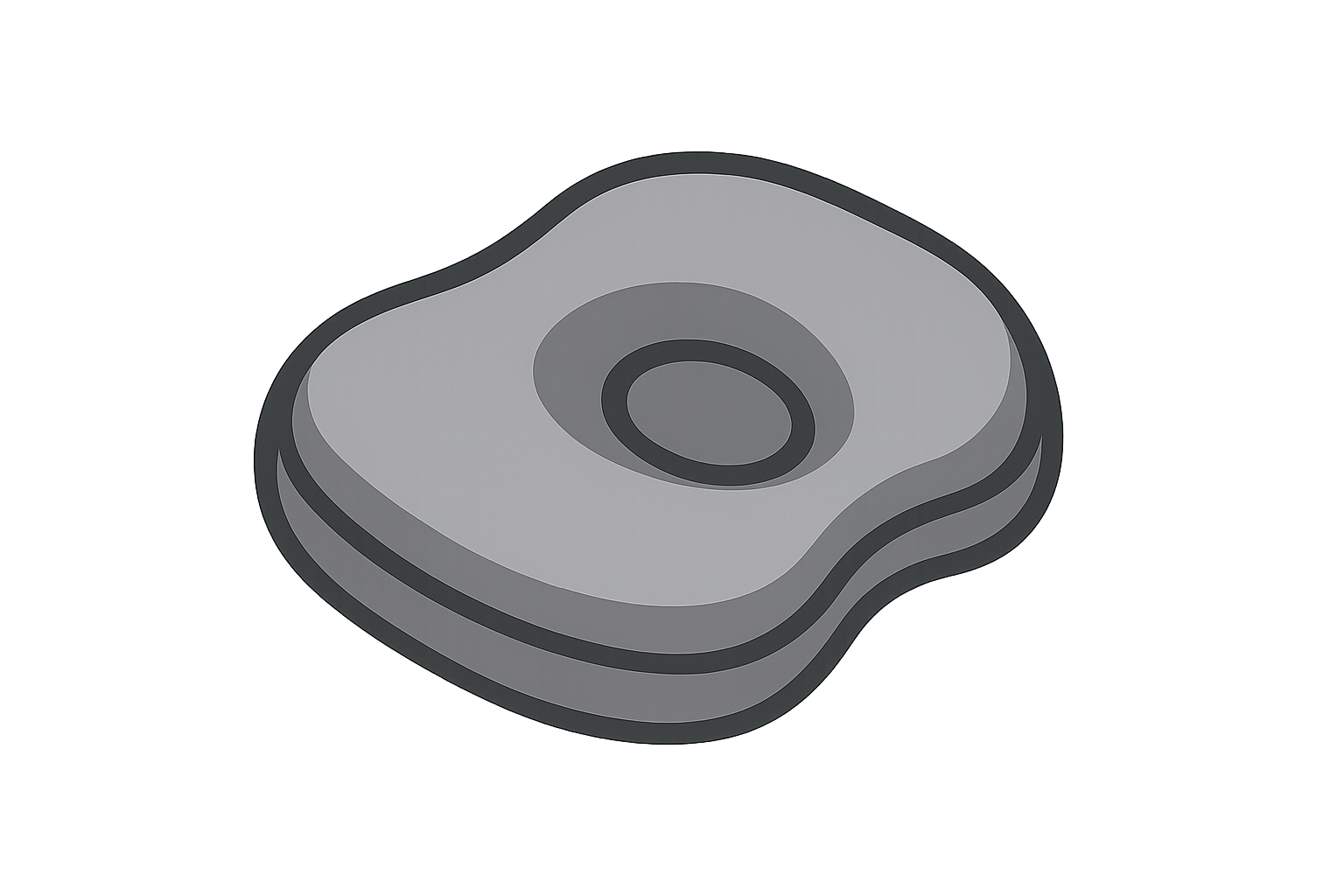 icono cojin Diseño ergonómico y seguro para bebes, en tonos grises